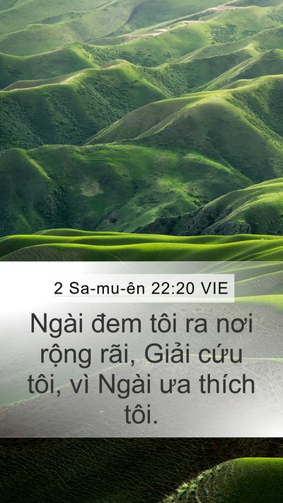 2 Sa-mu-ên 22:20 VIE Bible Verse Image