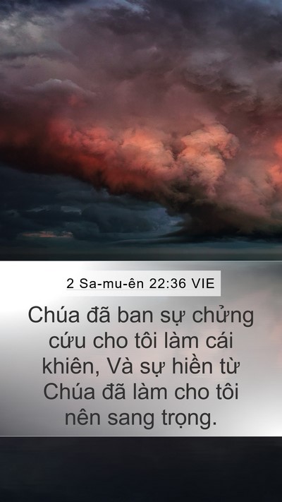 2 Sa-mu-ên 22:36 VIE Bible Verse Image