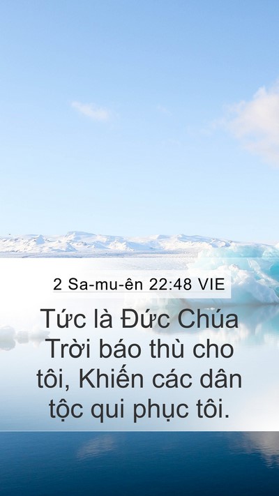2 Sa-mu-ên 22:48 VIE Bible Verse Image