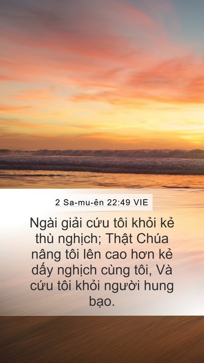 2 Sa-mu-ên 22:49 VIE Bible Verse Image