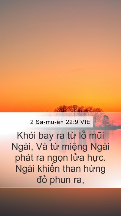 2 Sa-mu-ên 22:9 VIE Bible Verse Image