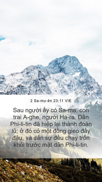 2 Sa-mu-ên 23:11 VIE Bible Verse Image