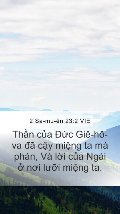2 Sa-mu-ên 23:2 VIE Bible Verse Image