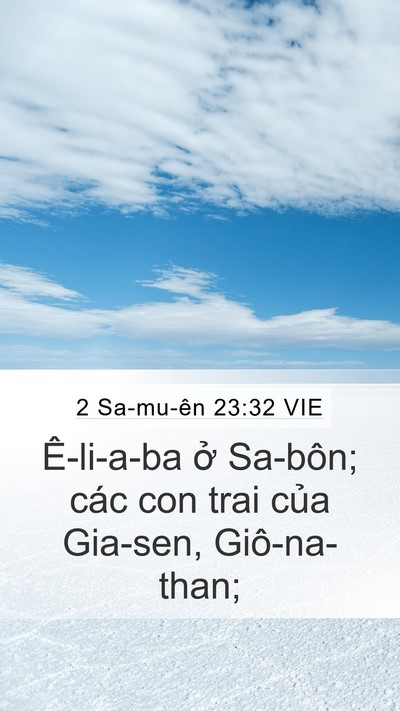 2 Sa-mu-ên 23:32 VIE Bible Verse Image