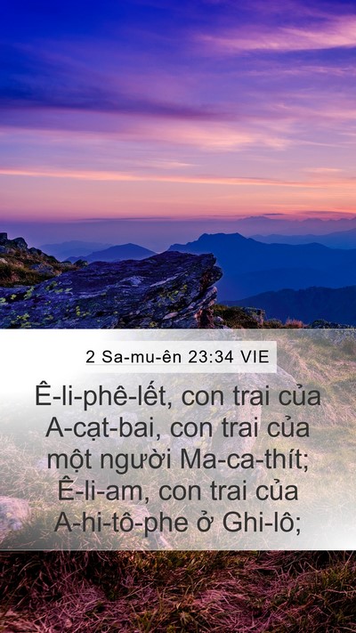 2 Sa-mu-ên 23:34 VIE Bible Verse Image