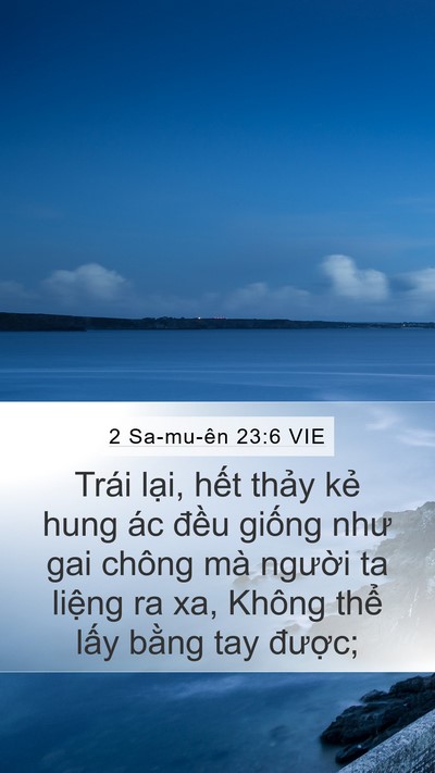 2 Sa-mu-ên 23:6 VIE Bible Verse Image