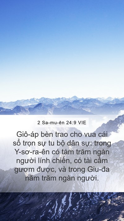 2 Sa-mu-ên 24:9 VIE Bible Verse Image