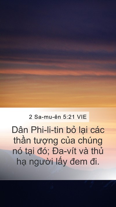 2 Sa-mu-ên 5:21 VIE Bible Verse Image