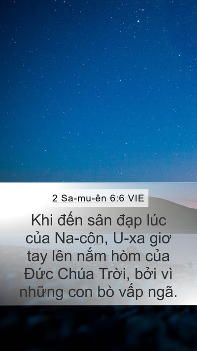 2 Sa-mu-ên 6:6 VIE Bible Verse Image