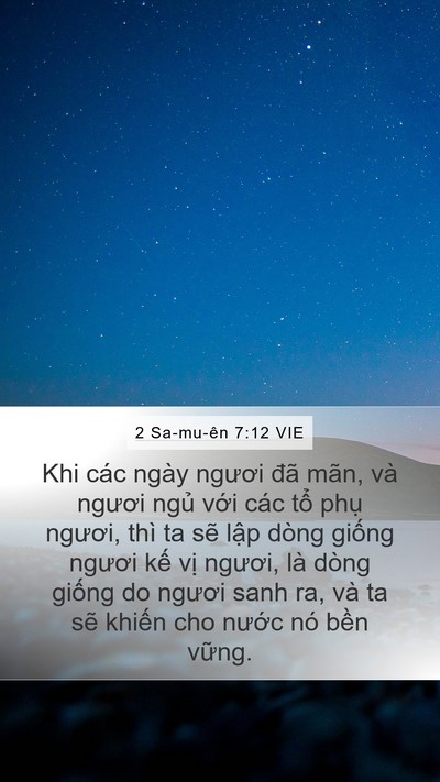 2 Sa-mu-ên 7:12 VIE Bible Verse Image