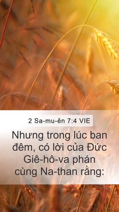 2 Sa-mu-ên 7:4 VIE Mobile Phone Wallpaper - Nhưng trong lúc ban đêm, có lời của - Mobile Bible Verse Wallpaper