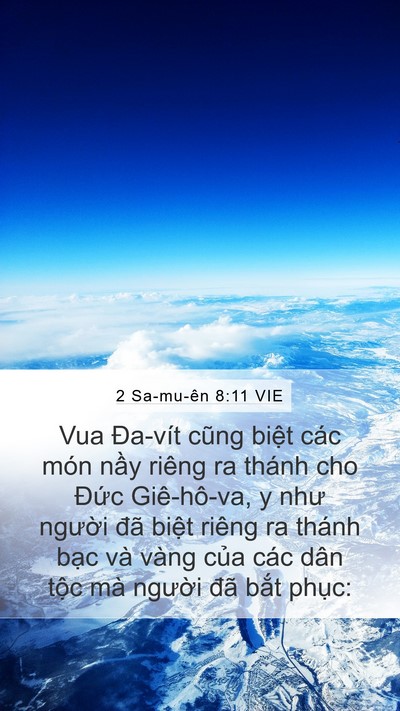 2 Sa-mu-ên 8:11 VIE Bible Verse Image
