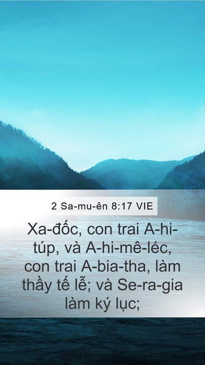 2 Sa-mu-ên 8:17 VIE Bible Verse Image