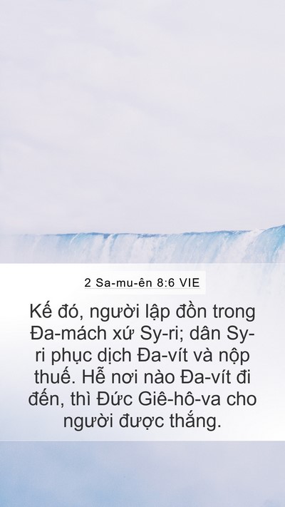 2 Sa-mu-ên 8:6 VIE Bible Verse Image