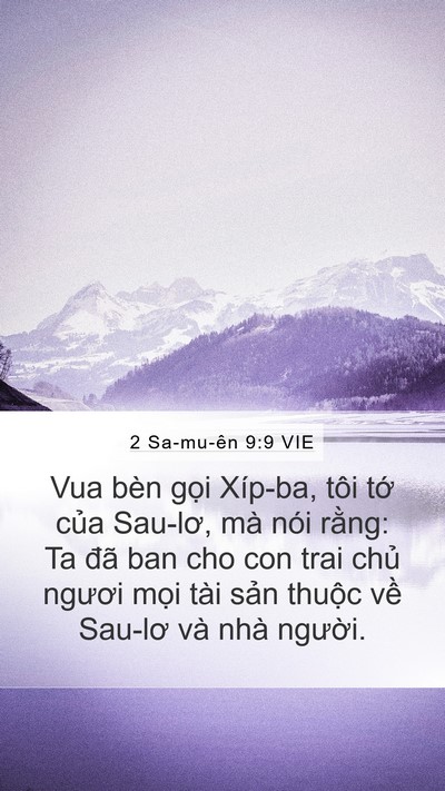 2 Sa-mu-ên 9:9 VIE Bible Verse Image