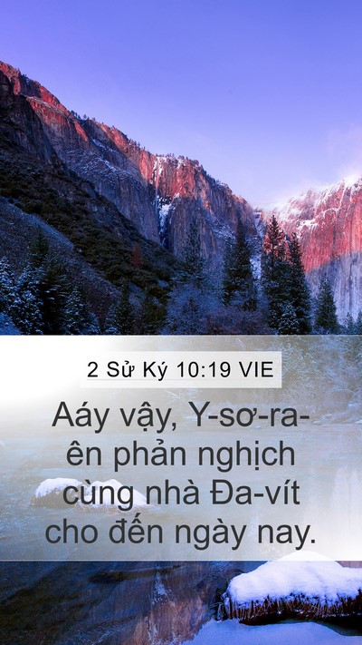 2 Sử Ký 10:19 VIE Bible Verse Image