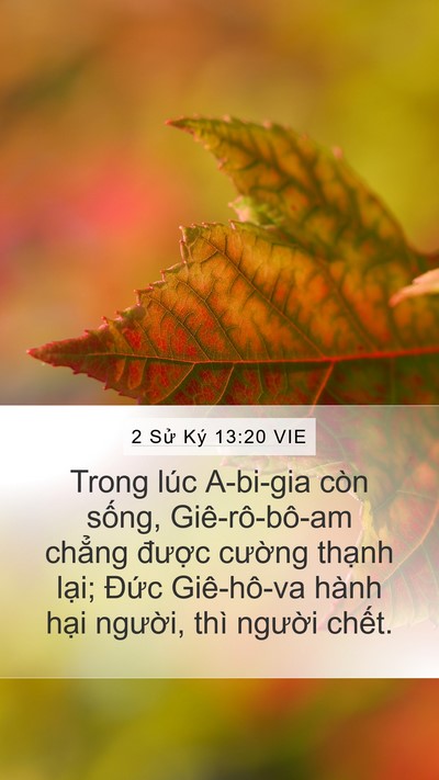 2 Sử Ký 13:20 VIE Bible Verse Image