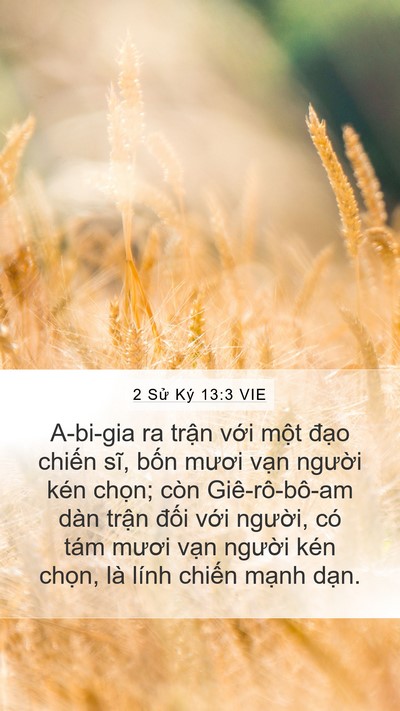 2 Sử Ký 13:3 VIE Bible Verse Image