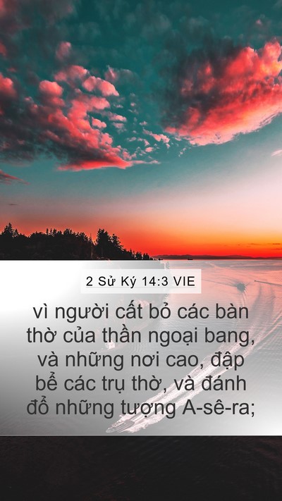 2 Sử Ký 14:3 VIE Bible Verse Image