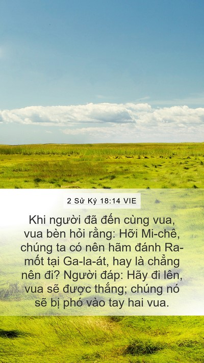 2 Sử Ký 18:14 VIE Bible Verse Image