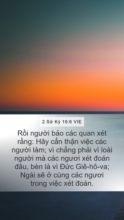 2 Sử Ký 19:6 VIE Bible Verse Image