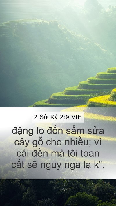2 Sử Ký 2:9 VIE Bible Verse Image