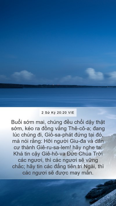 2 Sử Ký 20:20 VIE Bible Verse Image