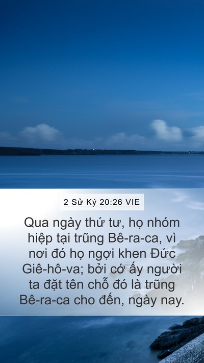 2 Sử Ký 20:26 VIE Bible Verse Image