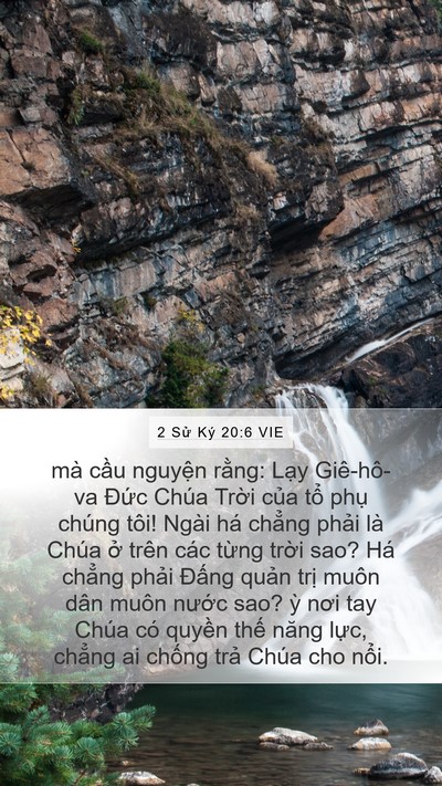 2 Sử Ký 20:6 VIE Bible Verse Image