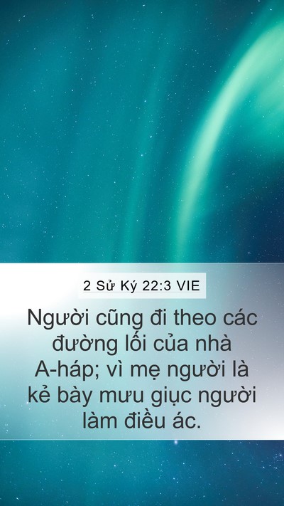 2 Sử Ký 22:3 VIE Bible Verse Image