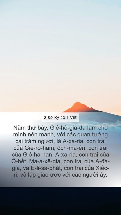 2 Sử Ký 23:1 VIE Bible Verse Image