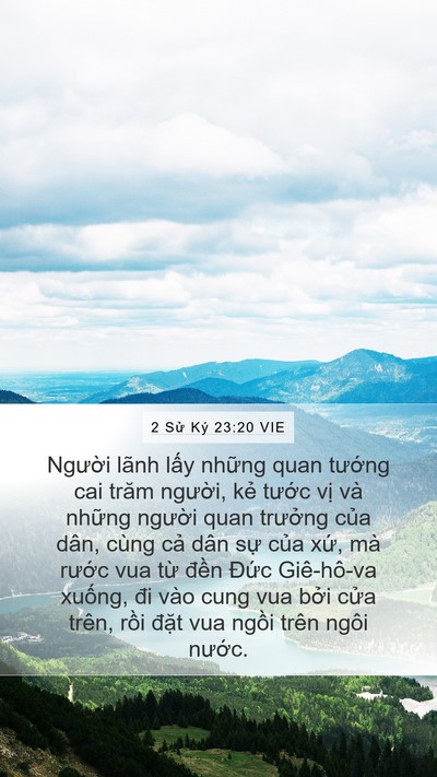 2 Sử Ký 23:20 VIE Bible Verse Image