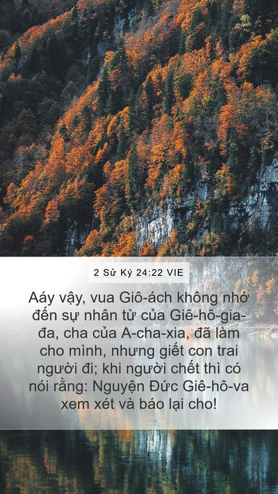 2 Sử Ký 24:22 VIE Bible Verse Image