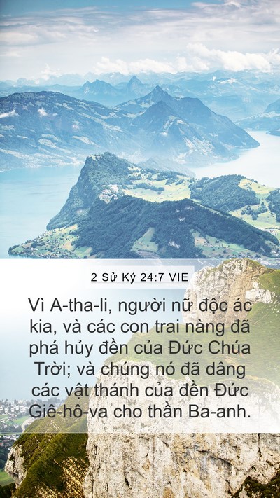 2 Sử Ký 24:7 VIE Bible Verse Image