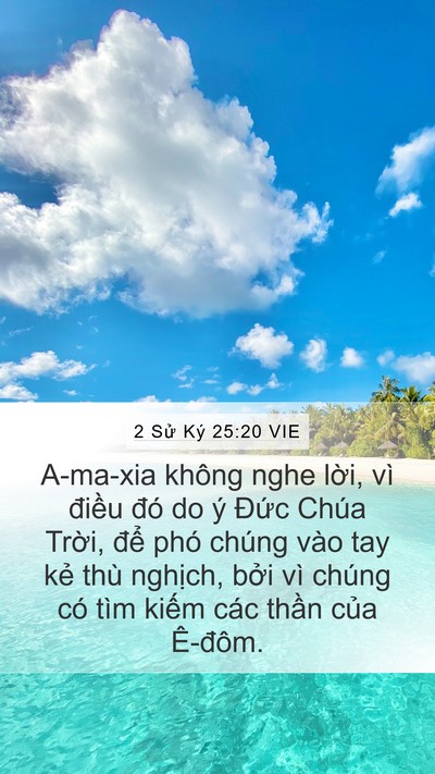 2 Sử Ký 25:20 VIE Bible Verse Image