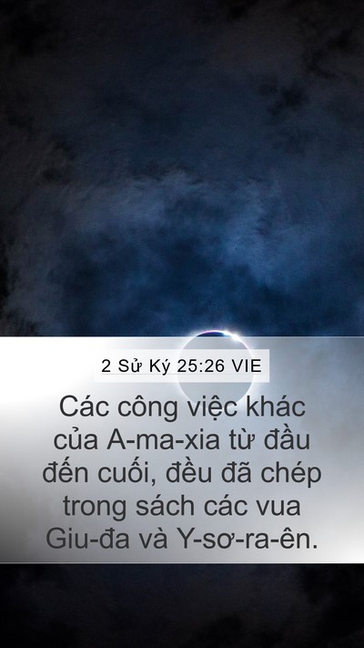 2 Sử Ký 25:26 VIE Bible Verse Image