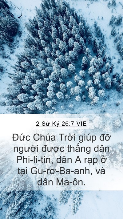 2 Sử Ký 26:7 VIE Bible Verse Image