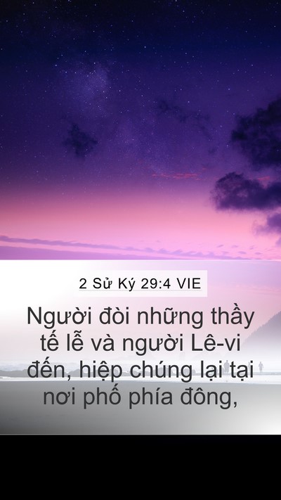 2 Sử Ký 29:4 VIE Bible Verse Image