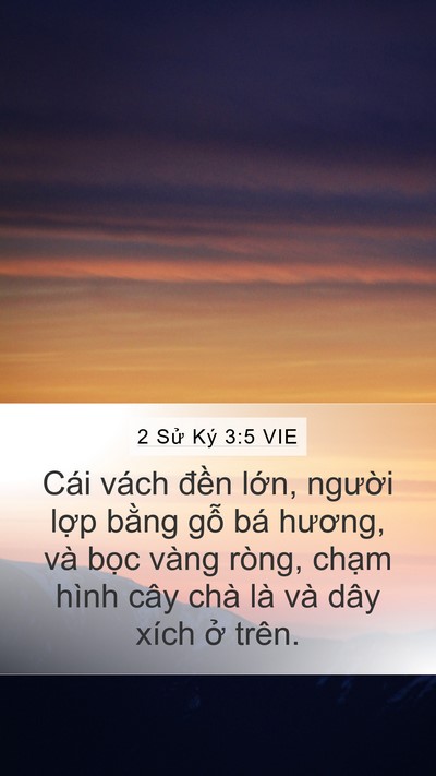 2 Sử Ký 3:5 VIE Bible Verse Image