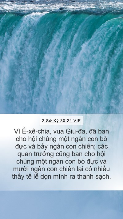 2 Sử Ký 30:24 VIE Bible Verse Image