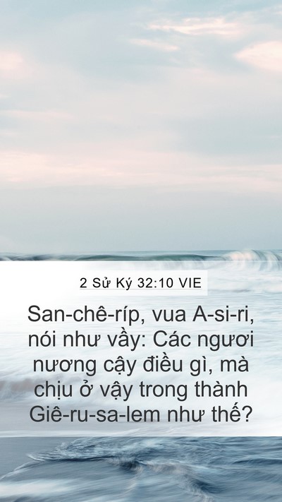 2 Sử Ký 32:10 VIE Bible Verse Image