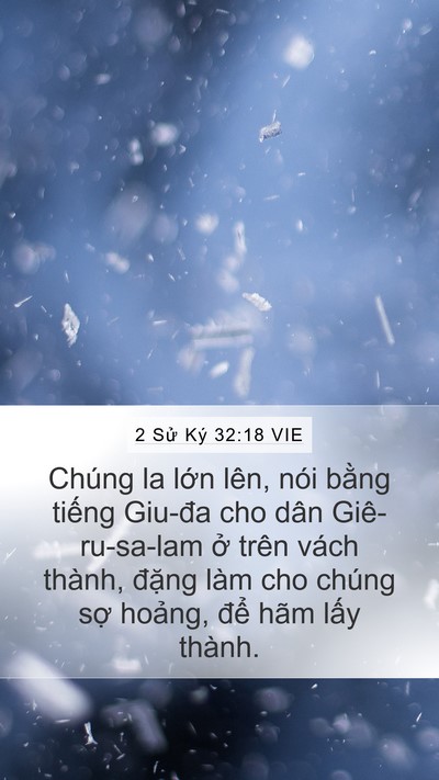 2 Sử Ký 32:18 VIE Bible Verse Image