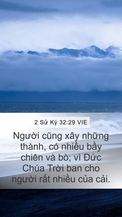 2 Sử Ký 32:29 VIE Bible Verse Image