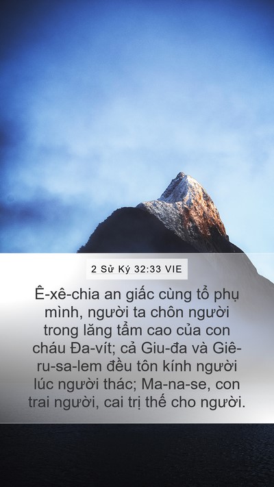 2 Sử Ký 32:33 VIE Bible Verse Image
