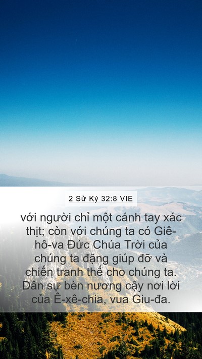 2 Sử Ký 32:8 VIE Bible Verse Image