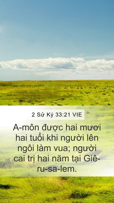 2 Sử Ký 33:21 VIE Bible Verse Image
