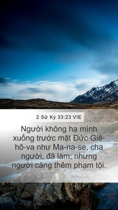 2 Sử Ký 33:23 VIE Bible Verse Image