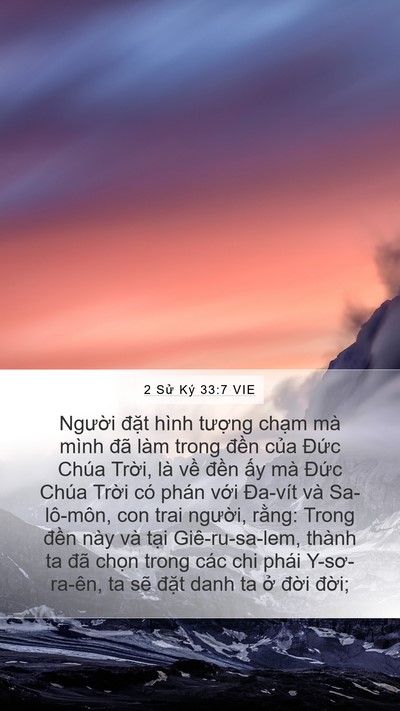 2 Sử Ký 33:7 VIE Bible Verse Image