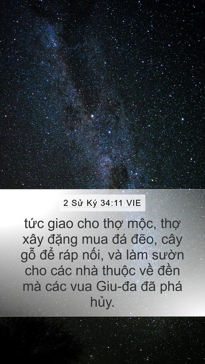2 Sử Ký 34:11 VIE Bible Verse Image