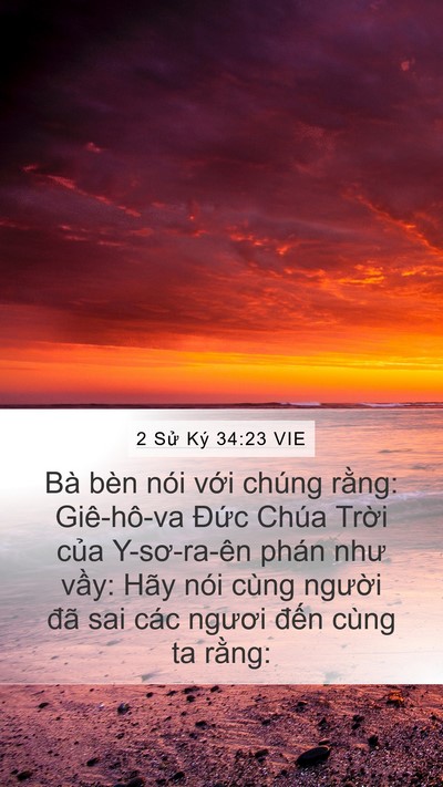2 Sử Ký 34:23 VIE Bible Verse Image